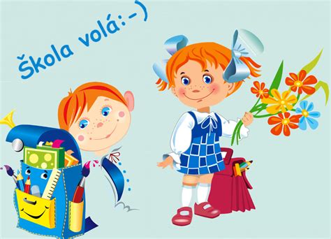 fotografia prvákov s novými školskými taškami na začiatku školského roka