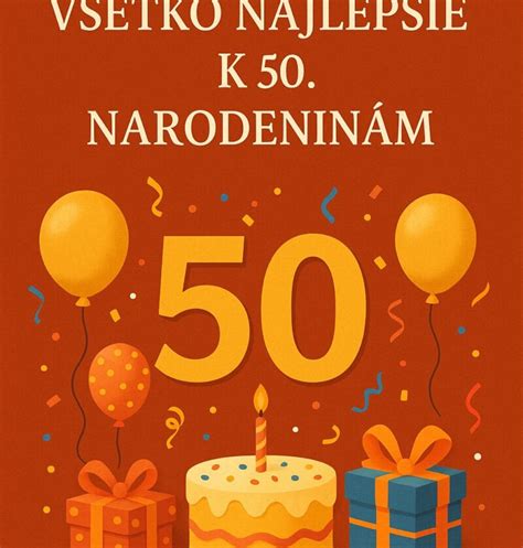 Ukážka rôznych personalizovaných darčekov k 50. narodeninám