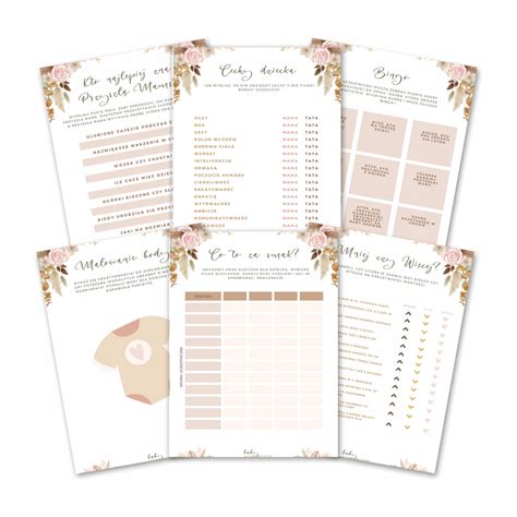 Detail stola na baby shower s praktickými a dekoratívnymi prvkami.