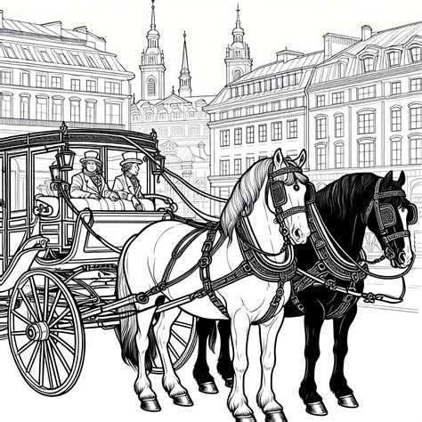 Ilustrácia dožinkového sprievodu s tradičnými krojmi, alegorickým vozom a dožinkovým vencom