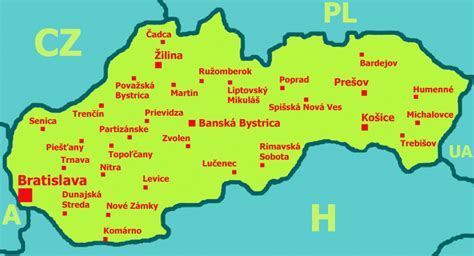 mapa Slovenska s vyznačenými mestami, ktoré zrušili silvestrovské ohňostroje