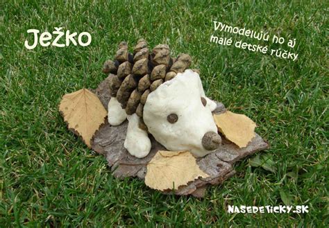 detský výtvor ježka zo semienok