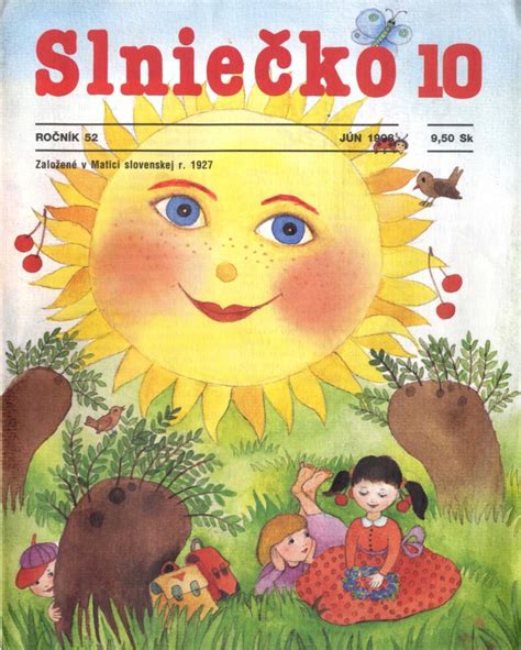 Archívna obálka detského časopisu Slniečko