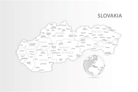 Mapa Slovenskej republiky s vyznačenými miestami Slovenského národného povstania