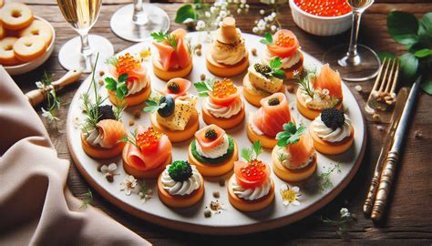 pestrá misa s rôznymi druhmi domácich jednohubiek a slaných pochúťok na párty stole