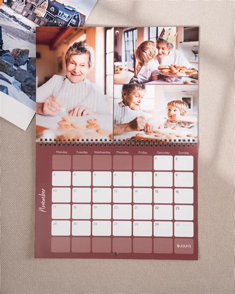 Produktové foto: Personalizovaný fotokalendár s rodinnými fotografiami