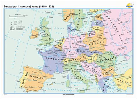 Mapa Európy po druhej svetovej vojne s vyznačením východného bloku a Železnej opony.