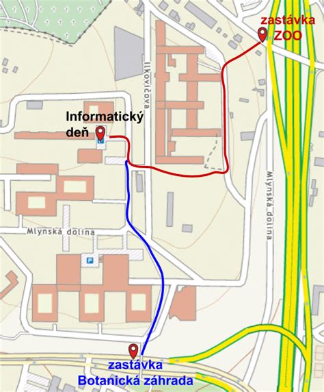 Mapa s označením miesta konania akcie