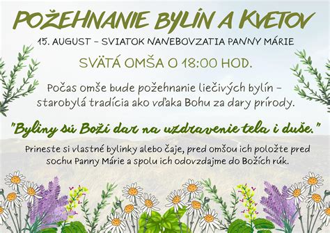Zväzok posvätených byliniek na sviatok Nanebovzatia