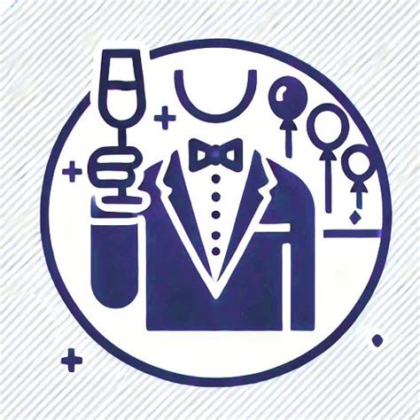 ilustrácia mladomanželov pri prípitku a hostí
