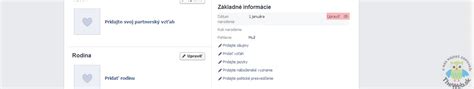 Schéma krokov pre skrytie dátumu narodenia cez profil Facebooku