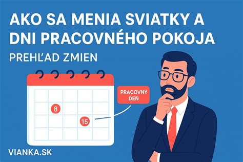 Prehľad dní pracovného pokoja a sviatkov v Slovenskej republike