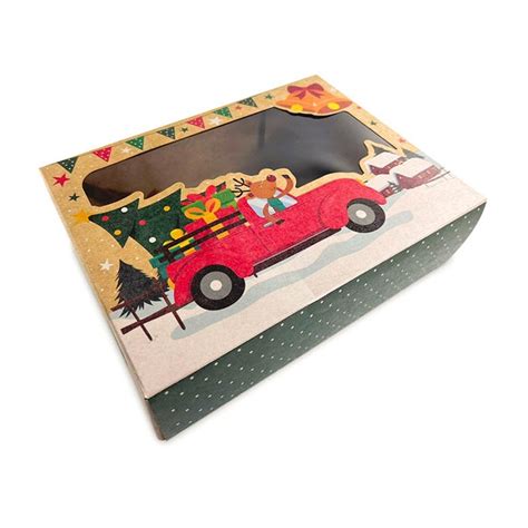 Ilustrácia zobrazujúca zimnú krajinu s vianočným stromčekom a darčekmi