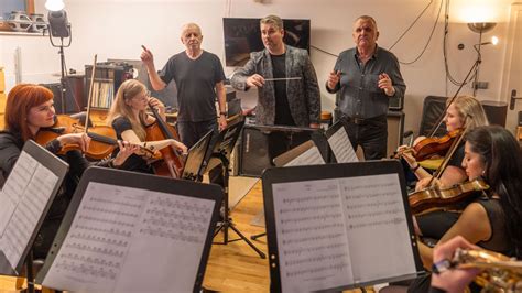 Fotografia nahrávacieho štúdia so Symfonickým orchestrom SRo