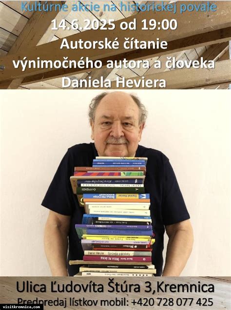 Fotografia Daniela Heviera počas autogramiády alebo vystúpenia