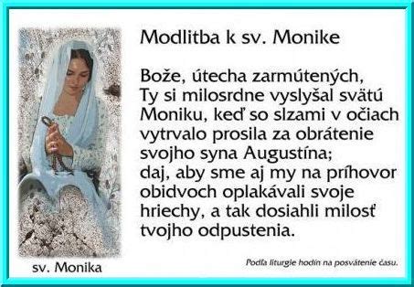 historická ilustrácia svätej Moniky