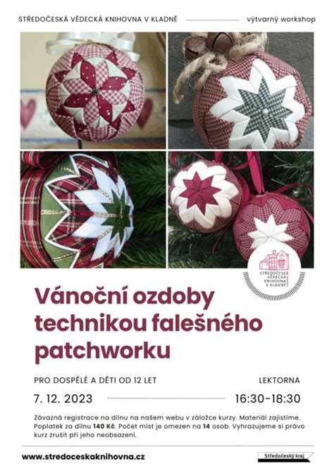 Detail hotovej vianočnej gule technikou falošného patchworku