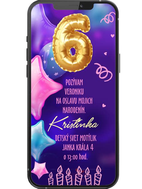 Príklady rôznych textových štýlov pozvánok na narodeniny