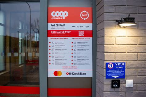 Mapa Slovenska s označením lokalít automatizovaných predajní COOP Jednota 24/7