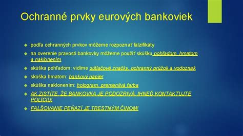 Schéma ochranných prvkov euro suvenírovej bankovky