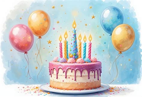 vtipná ilustrácia narodeninovej torty s prehnaným počtom sviečok