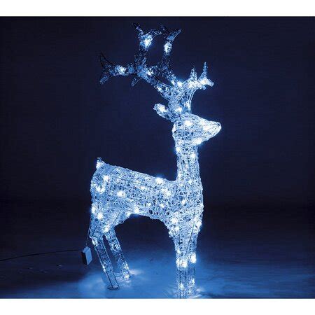 Tematické foto: svietiaci vianočný sob v exteriéri