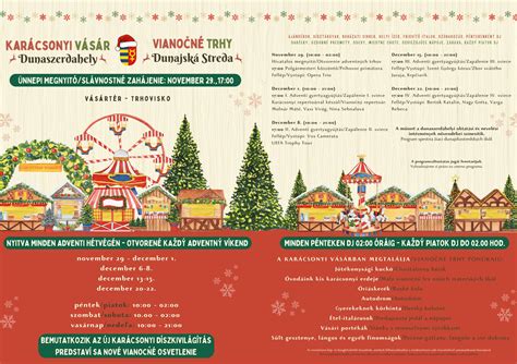 Zasnežené vianočné námestie v Dunajskej Strede s vianočnou výzdobou