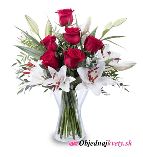 Ilustrácia ľalie a ruže