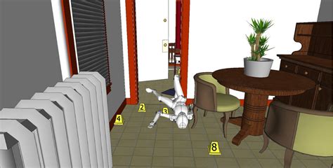 Crime scene reconstruction or an image of the house in Veľká Mača.