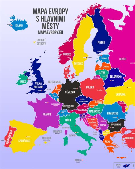 Mapa Európy zvýrazňujúca krajiny, kde sa oslavujú meniny