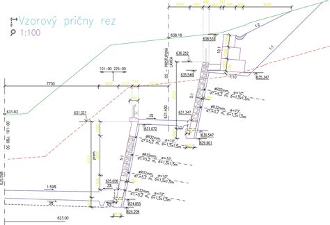 priečny rez vetvičkou 3D ihličia a 2D ihličia