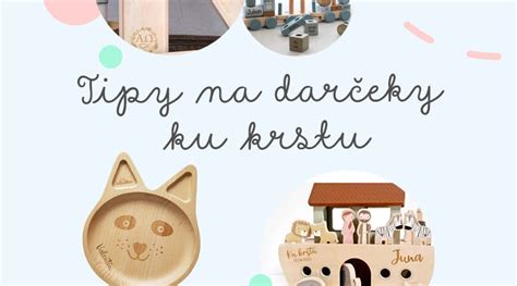 kreatívna infografika zobrazujúca kategórie darčekov ku krstu (šperky, hračky, praktické potreby, spomienkové predmety)