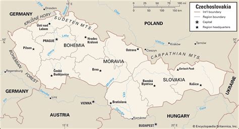 Map showing movements of Czechoslovak Legions during WWI