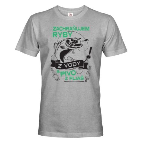 Vtipné rybárske tričko