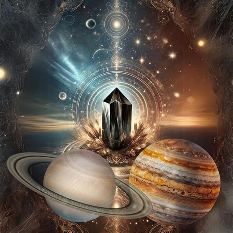 Astronomická schéma so Saturnom alebo symbol disciplíny