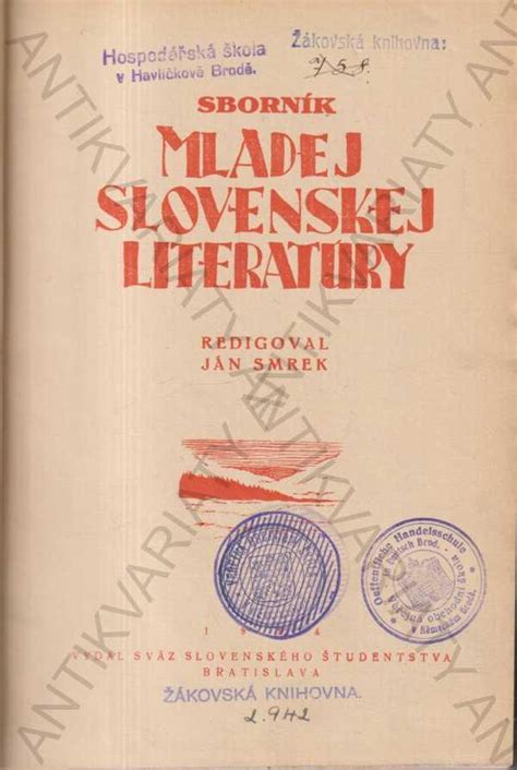 Návrh obálky Zborníka mladej slovenskej literatúry alebo Edície mladých slovenských autorov