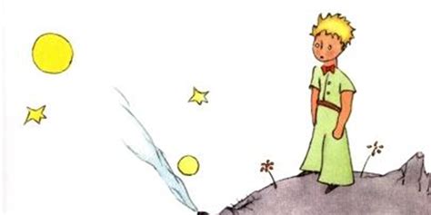Ilustrácia Malého princa s Ružou na svojej planéte