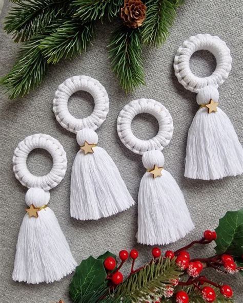 Macrame vianočné vločky a stromčeky