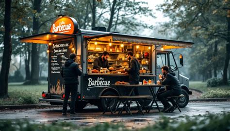 Fotografia moderného svadobného bufetu alebo food trucku