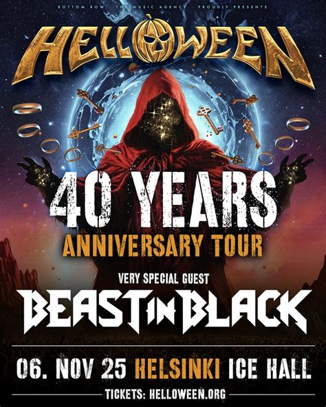 Plagát turné Helloween a Beast In Black