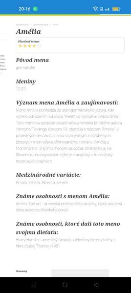 Infografika: Pôvod a rôzne dátumy menín pre meno Amélia