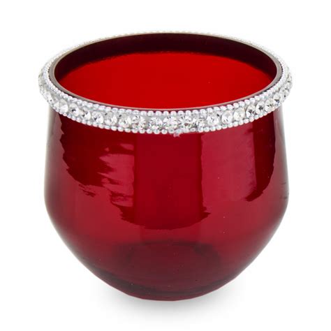 Elegantný pohárový svietnik na cintorín s čipkou a mašľou