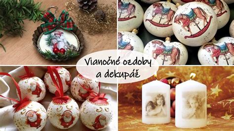 drevené ozdoby zdobené decoupage technikou