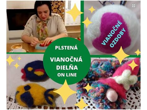 plstené vianočné ozdoby rôznych tvarov