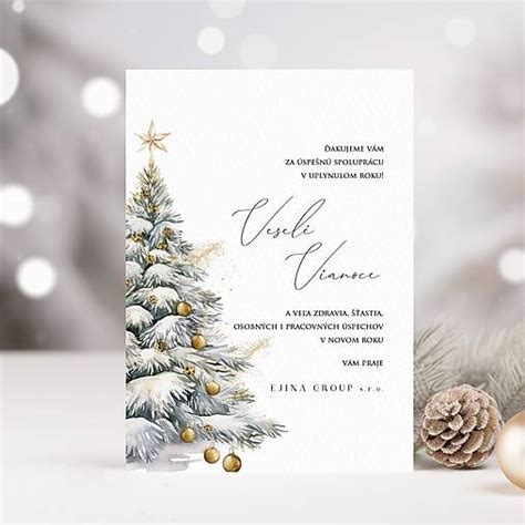 Profesionálne vianočné prianie pre obchodných partnerov