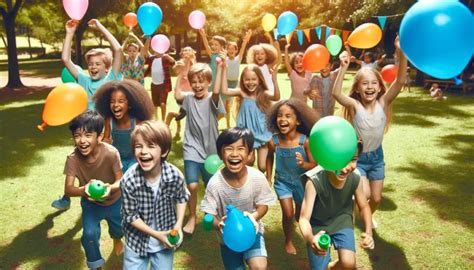 Fotokútik s balónmi a farebnými dekoráciami pre deti