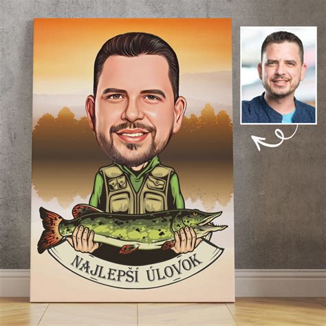 Ilustrácia rybára vyberajúceho darček, zobrazujúca rôzne kategórie (začiatočník, pokročilý, profík) s ikonami vybavenia.