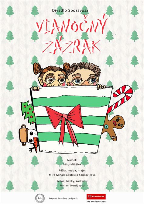 Logo projektu Vianočný Zázrak s motívmi darčekov a seniorov