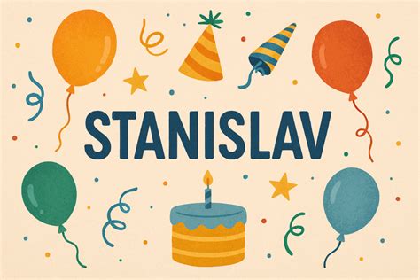 Infografika etymológie mena Stanislav