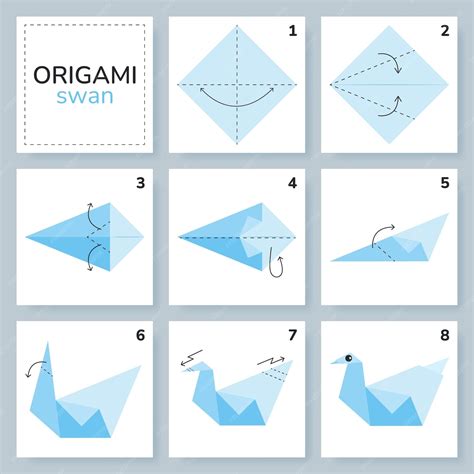 Schéma skladania jedného origami modulu